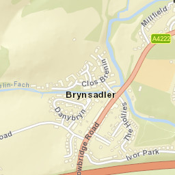 55 Clos Brenin, Pontyclun, Rhondda Cynon Street Map