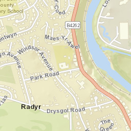 Radyr Street Map