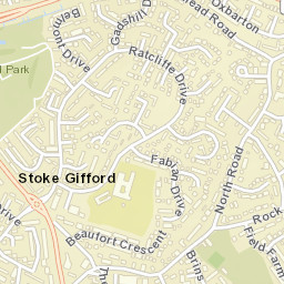 Stoke Gifford Street Map