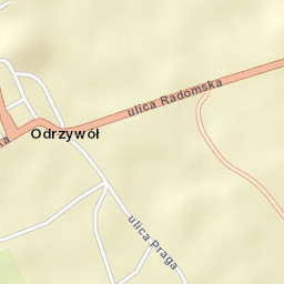 Odrzywół Street Map