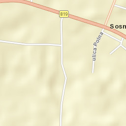 Sosnowica Street Map