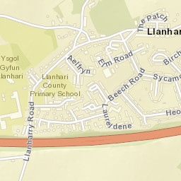 Llanharry Street Map