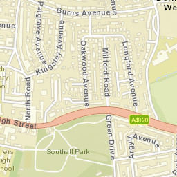 Southall Street Map