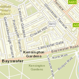 Bayswater Street Map