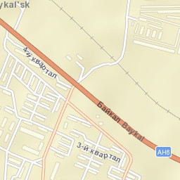 Baykal’sk Street Map