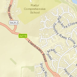 46 Heol Aradur, Cardiff CF5, UK Street Map