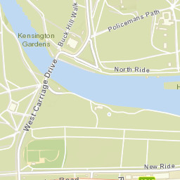 Hyde Park, UK Street Map