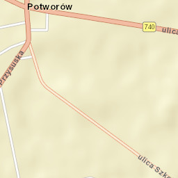 Potworów Street Map