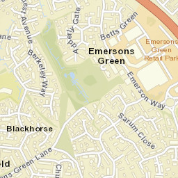 125 Guest Avenue, Emersons Green, Bristol Street Map