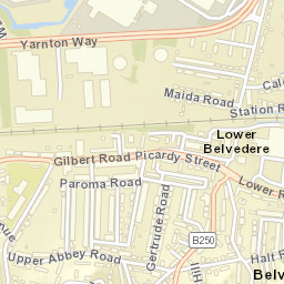 Belvedere Street Map