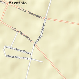 Brzeźnio Street Map