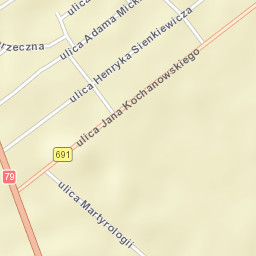 Garbatka-Letnisko Street Map