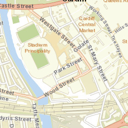 Cardiff Street Map