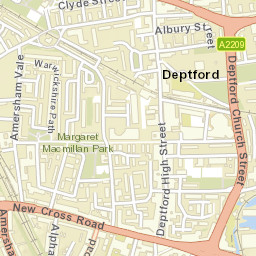 205 Glenville Grove London SE8 UK Street Map