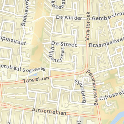 Vaartbroek Street Map
