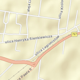 Pionki Street Map