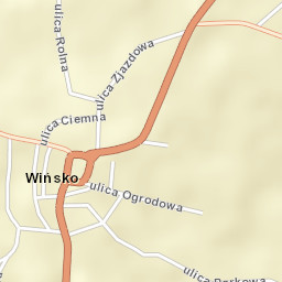 Wińsko Street Map