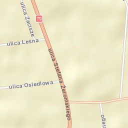 Policzna Street Map