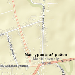Manturovo Street Map