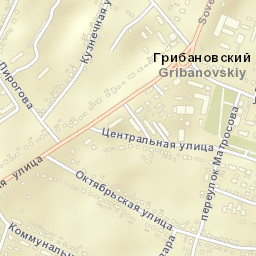 Gribanovskiy Street Map