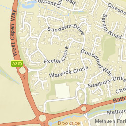 Sandown Dr, Chippenham, Wiltshire SN14, UK Street Map