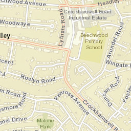 105 Crockhamwell Rd, Woodley, Reading, Wokingham RG5, UK Street Map