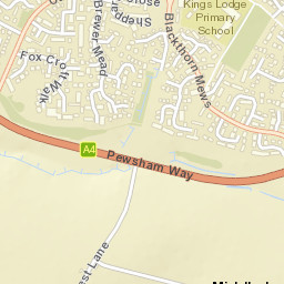 Pewsham Way, Chippenham, Wiltshire SN15 Street Map