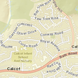Calcot Street Map