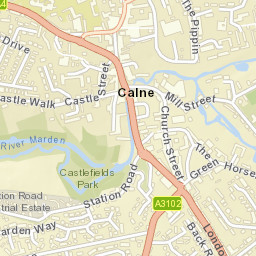 Calne Street Map