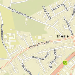 Theale Street Map