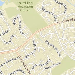 Lower Earley Street Map