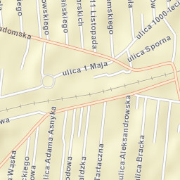 Jedlnia-Letnisko Street Map