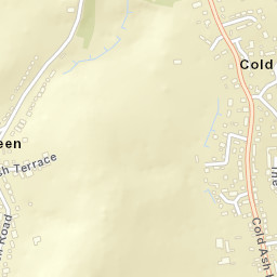 Cold Ash Street Map