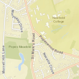 Popeswood Road, Binfield, Bracknell, Bracknell Street Map