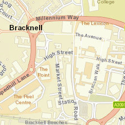 Bracknell Street Map