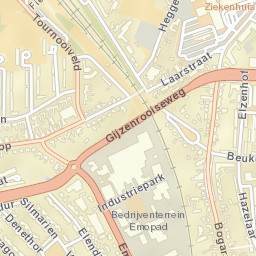 Zesgehuchten Street Map