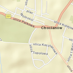 Chocianów Street Map