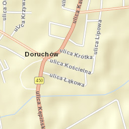 Doruchów Street Map