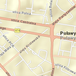 Puławy Street Map