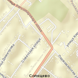 Solntsevo Street Map