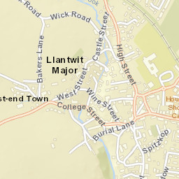 Llantwit Major Street Map