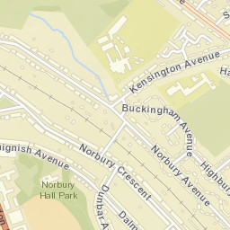 98 Kensington Ave, Norbury, Thornton Heath, Greater London CR Street Map