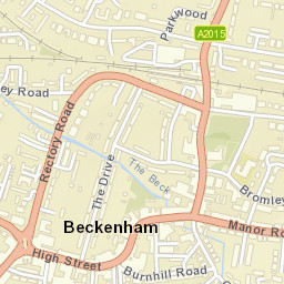 Beckenham Street Map