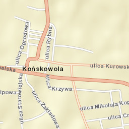 Końskowola Street Map