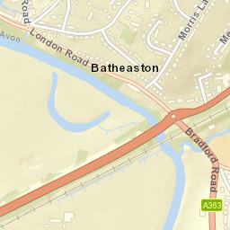 Ostlings Lane, Bathford, Bath and North Street Map