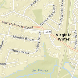 Virginia Water Street Map