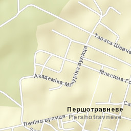 Pershotravneve Street Map