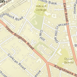 Surbiton Street Map