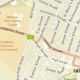 Gillingham Street Map