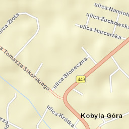 Kobyla Góra Street Map